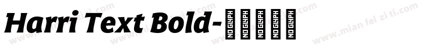 Harri Text Bold字体转换